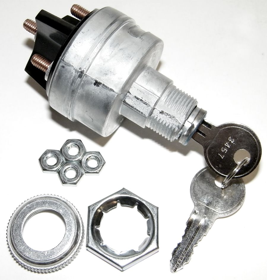 VTG STYLE UNIVERSAL IGNITION SWITCH W/ 2 KEYS HOT RAT ROD STREET CUSTOM